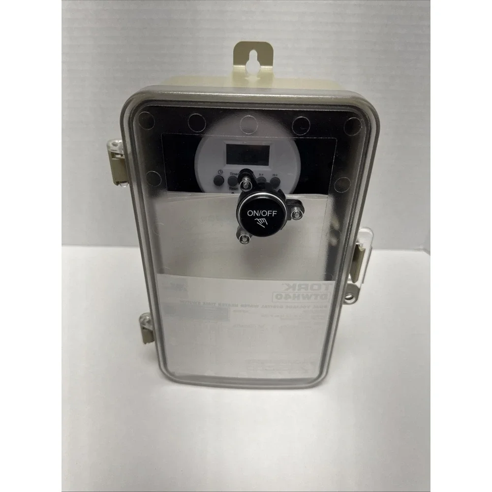 Tork DTWH40 Dual Voltage Digital Water Heater Time Switch w/Push Button 240V 20A